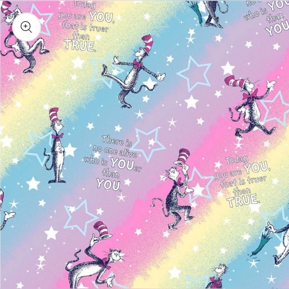 NEW Cat In The Hat Tooniforms Dr. Seuss V-Neck Scrub Top Small Licensed NWT - Picture 10 of 17